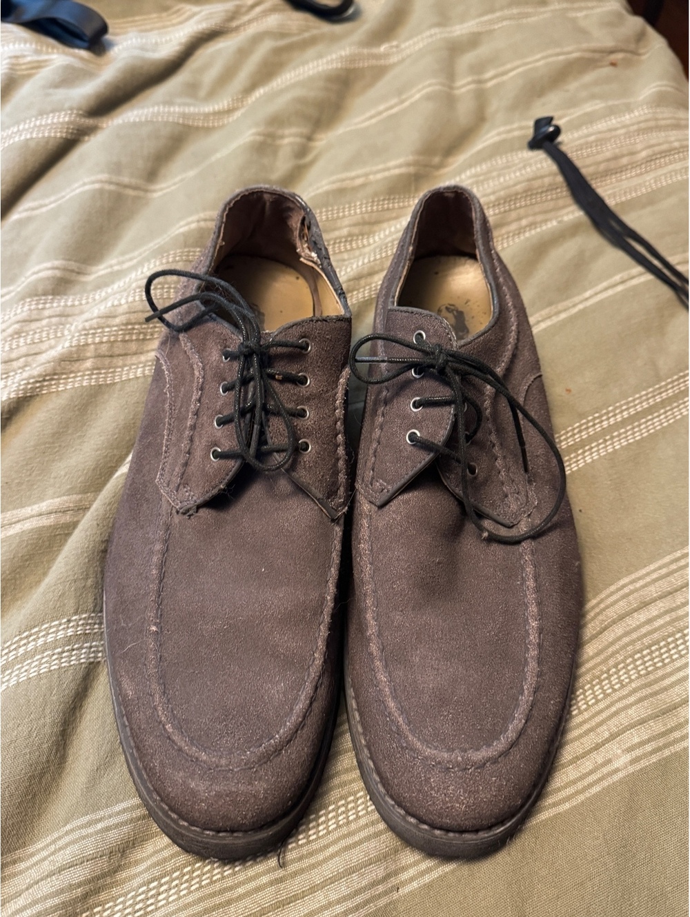 Hush Puppies Grey Men's Leather/Suede Casual Shoes Size 11